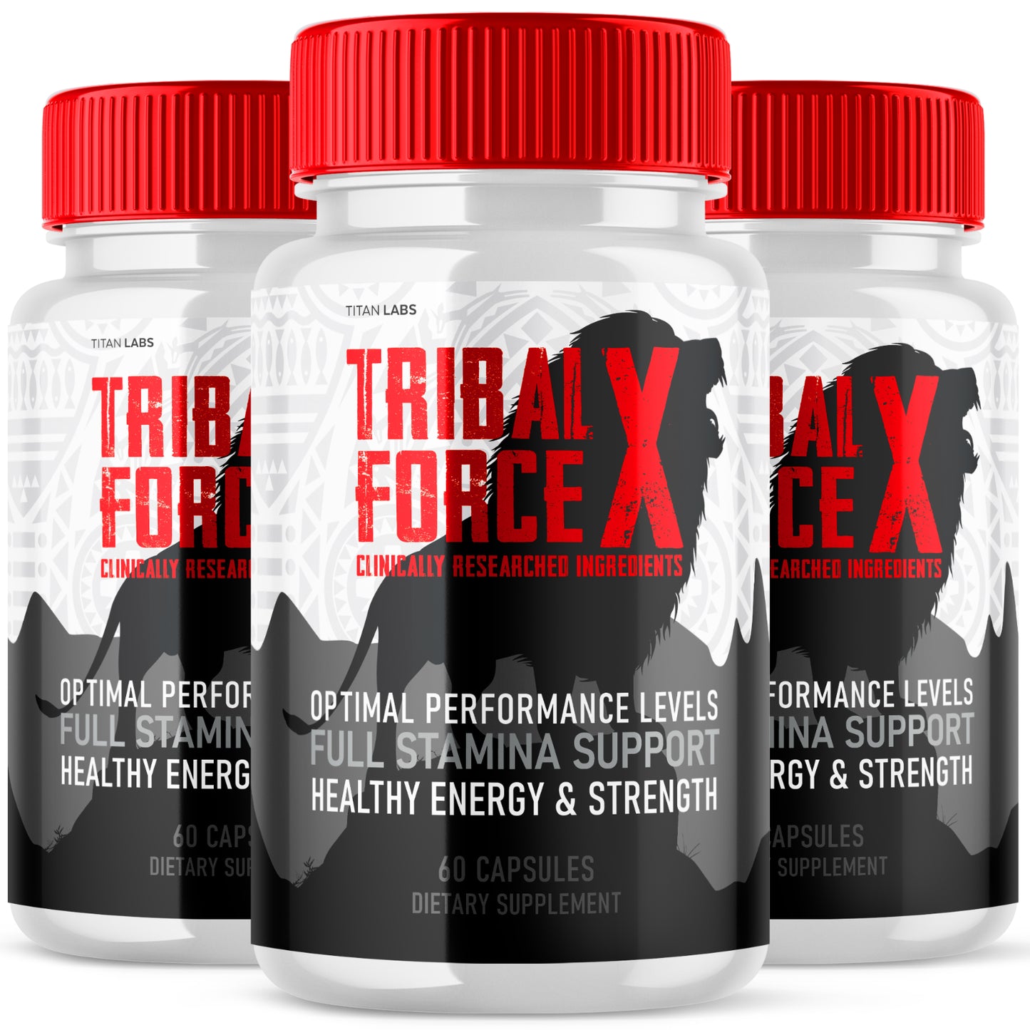 Tribal Force X Supplement - Boost Performance, Energy, & Male Vitality (3 Pack)