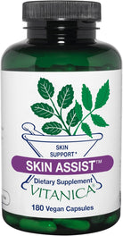Vitanica Skin Assist, Skin Support, Vegan, 180 Capsules