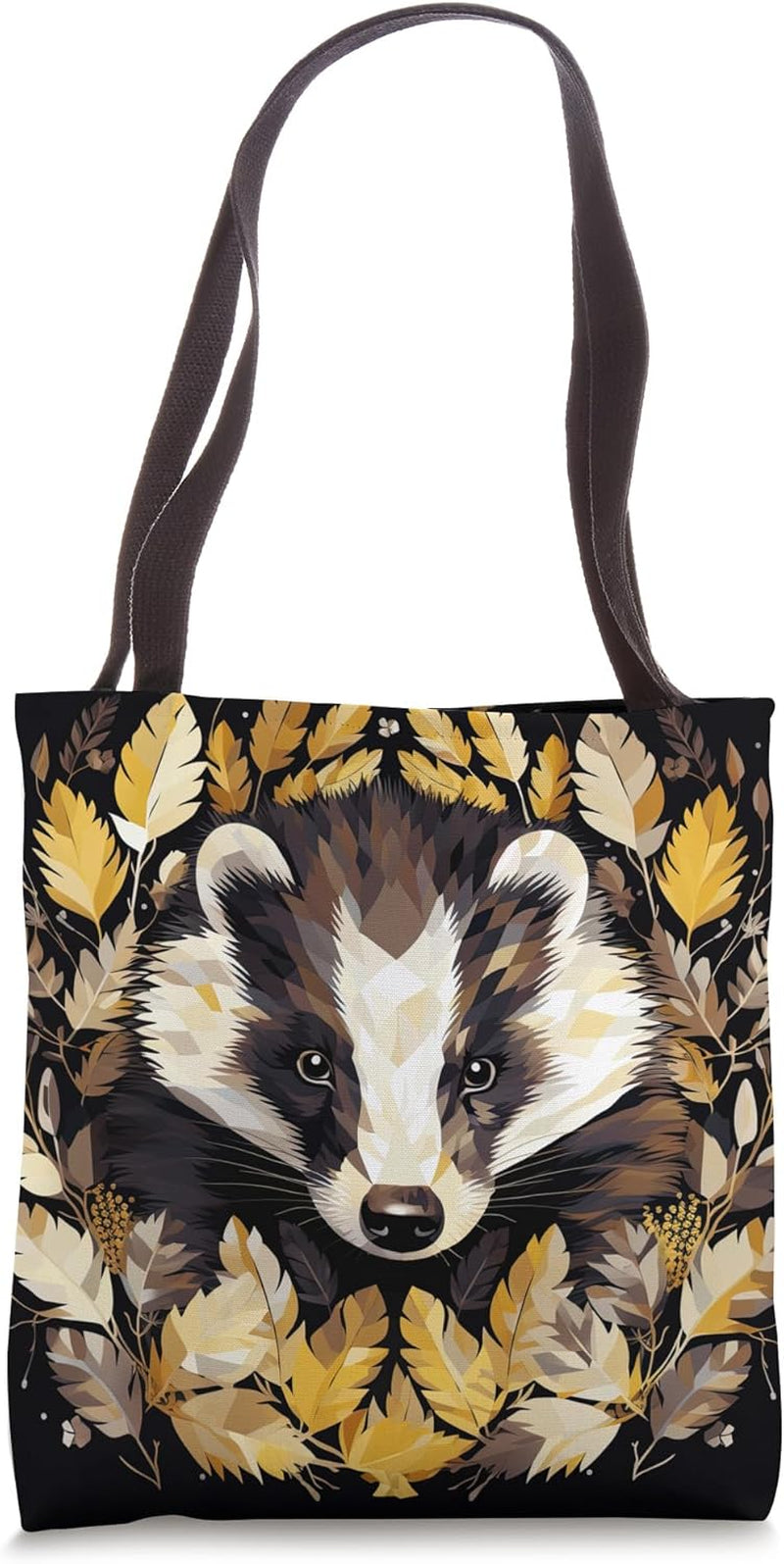 Badger Pattern Tote Bag