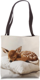 Adorable Baby Deer Sleeping Tote Bag