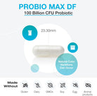 XYMOGEN Probiomax Daily 100B - 100 Billion CFU Probiotic Supplement - Dairy Free Probiotics with Lactobacillus Acidophilus + Bifidobacterium Lactis - Formerly Probiomax DF (30 Acid Resistant Capsules)