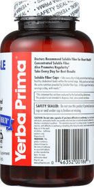 Yerba Prima Soluble Fiber Capsules, 180-Count - Natural Dietary Supplement Formula, Non-Gmo, Gluten Free