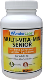 Multi-Vitamin Multi-Mineral Compare to Centrum Silver® Multivitamin Multimineral with Beta Carotene Especially for Adults 50 plus - 160 Tablets #2912