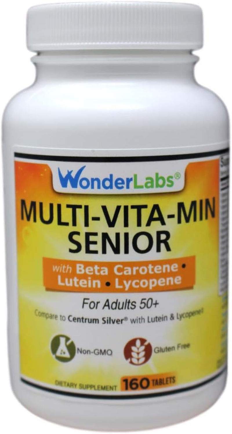 Multi-Vitamin Multi-Mineral Compare to Centrum Silver® Multivitamin Multimineral with Beta Carotene Especially for Adults 50 plus - 160 Tablets #2912