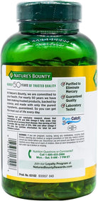 Nature'S Bounty Fish Oil, Supports Heart Health, 1200 Mg, Rapid Release Softgels, 200 Ct