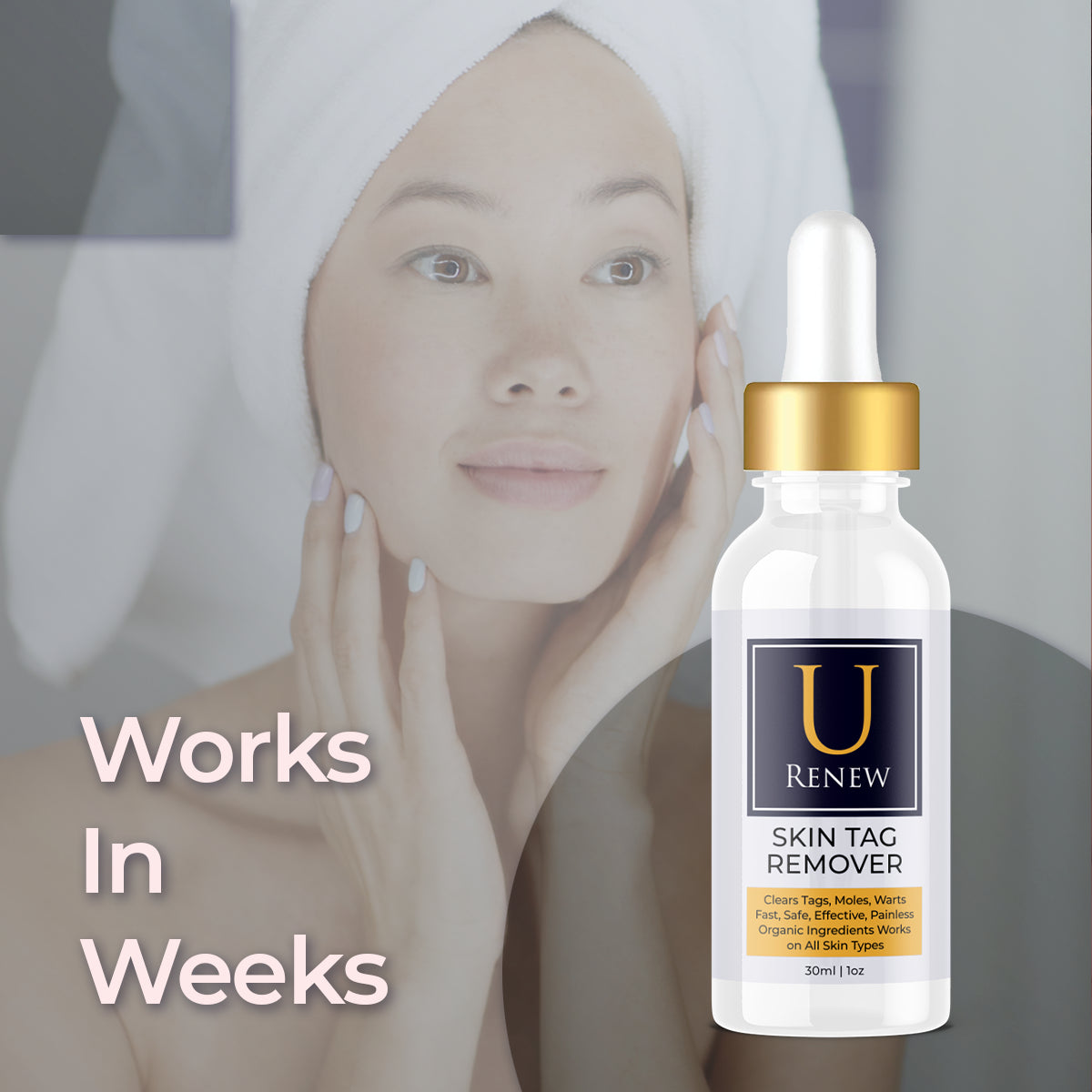 (1 Pack) U Renew - Skin Drops, Safe for All Skin Types