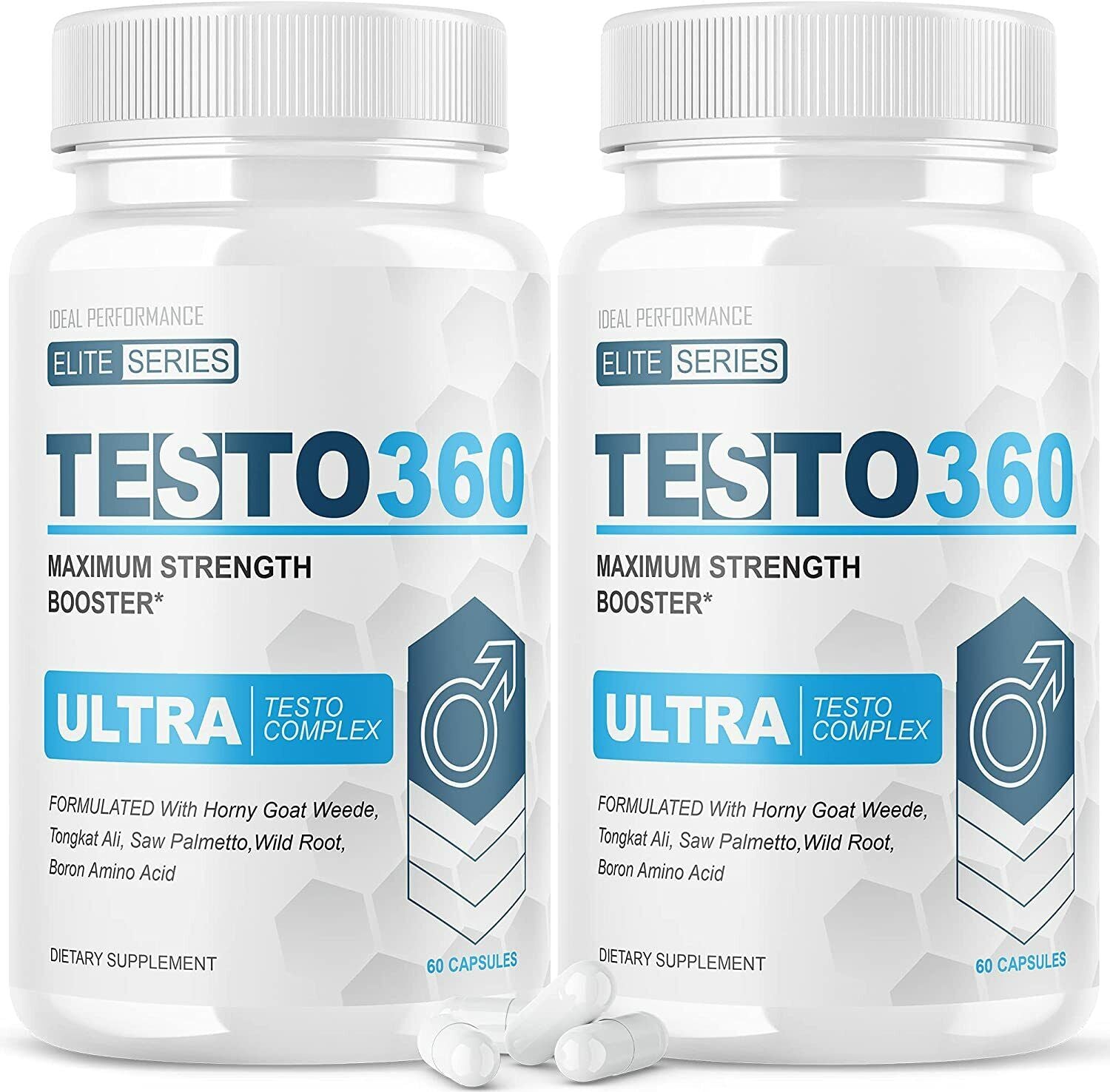 Testo 360 Ultra Pene Testo Complex Elite Series Maximum Strength 120 Caps 2 Pack