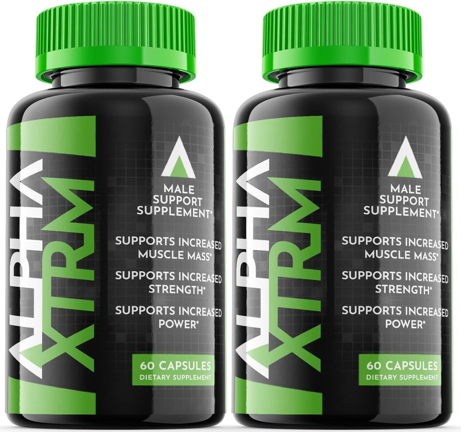 (2 Pack) Alpha XTRM - Vegan, Male Vitality Supplement Pills - 120 Capsules