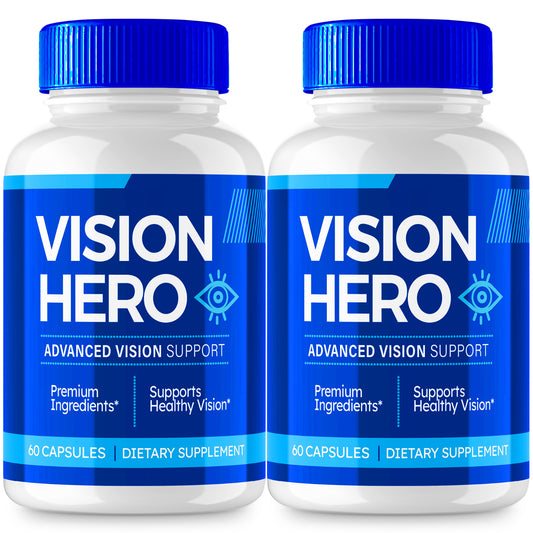 Vision Hero Eye Supplement - Official Formula - (2 Pack)