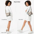 Sherpani Zoom, Small Crossbody Purse, Nylon Crossbody Bag, Lightweight Cross Body Bag, Sleek Dual Pouch, Purses for Women